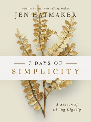 cover image of 7 Days of Simplicity